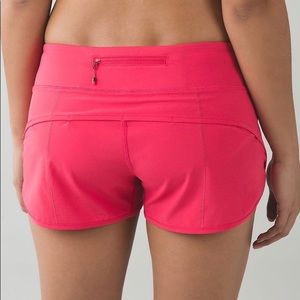 Neon Pink Lululemon shorts